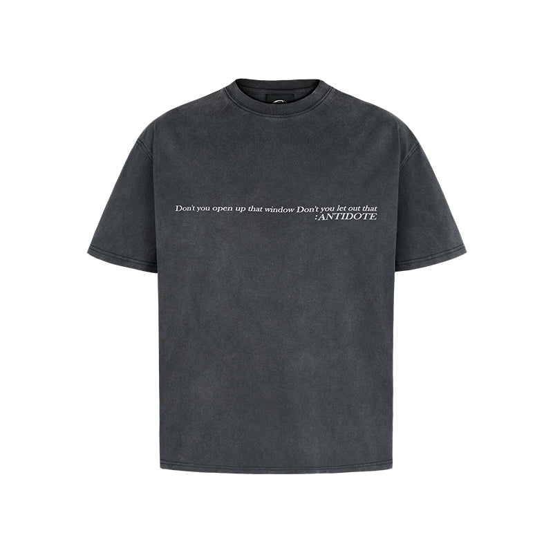 Retro Fade Slogan T-Shirt